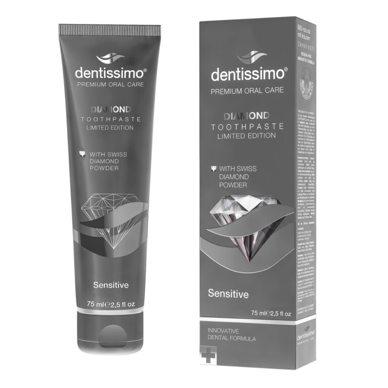 Зубна паста Dentissimo Diamond для чутливих зубів з алмазною пудрою