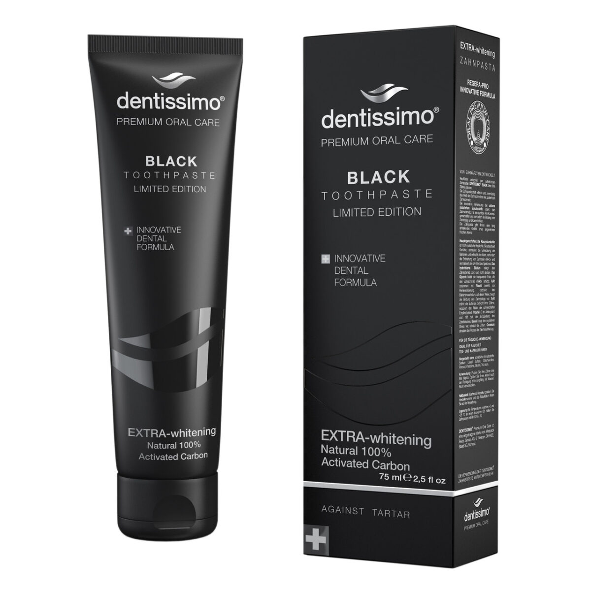 Зубна паста Dentissimo Екстра-Відбілювання ЧОРНА  EXTRA-WHITENING BLACK