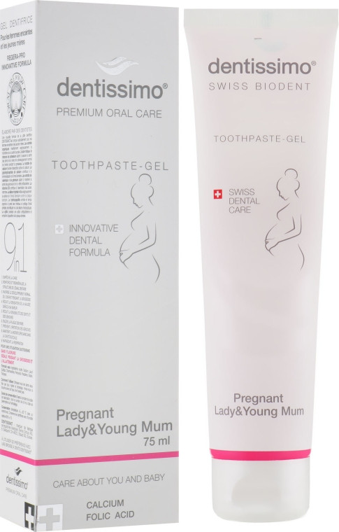 Зубна паста-гель Dentissimo Для вагітних та молодих мам PREGNANT