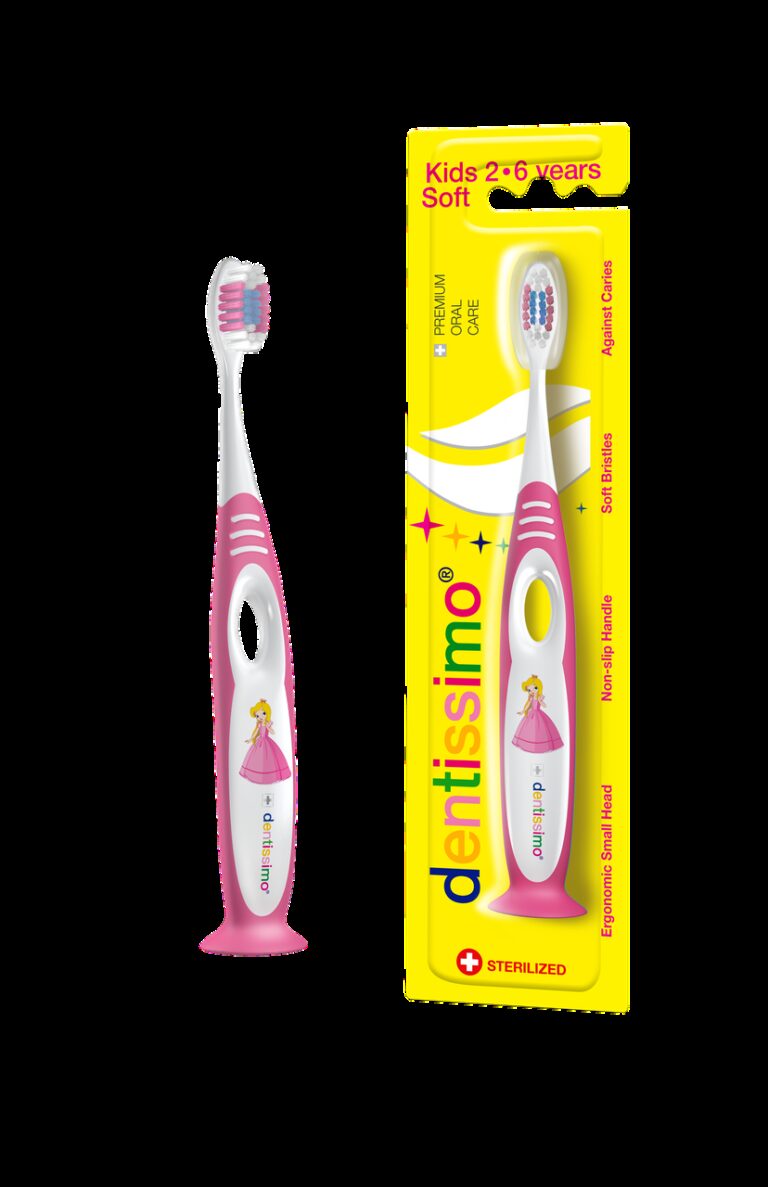 Зубная щетка Dentissimo Kids для детей 2-6 лет Мягкая щетина