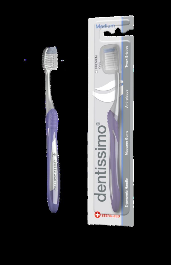 Зубна щітка Dentissimo MEDIUM Протидія нальоту