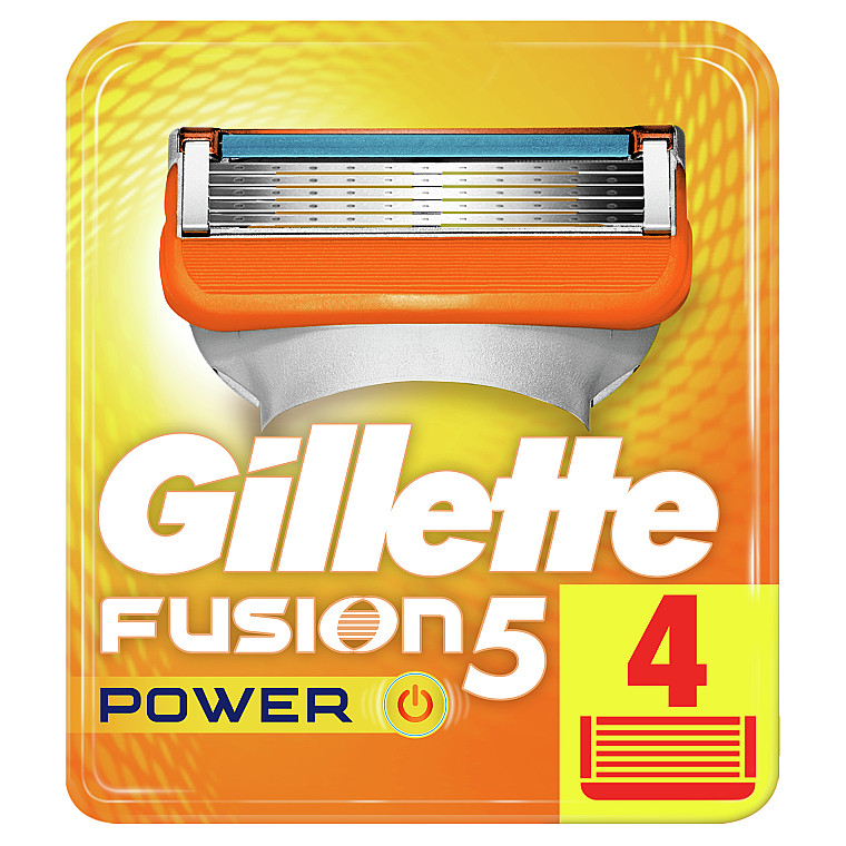 Картриджи для бритвы Gillette Fusion Power 4 шт