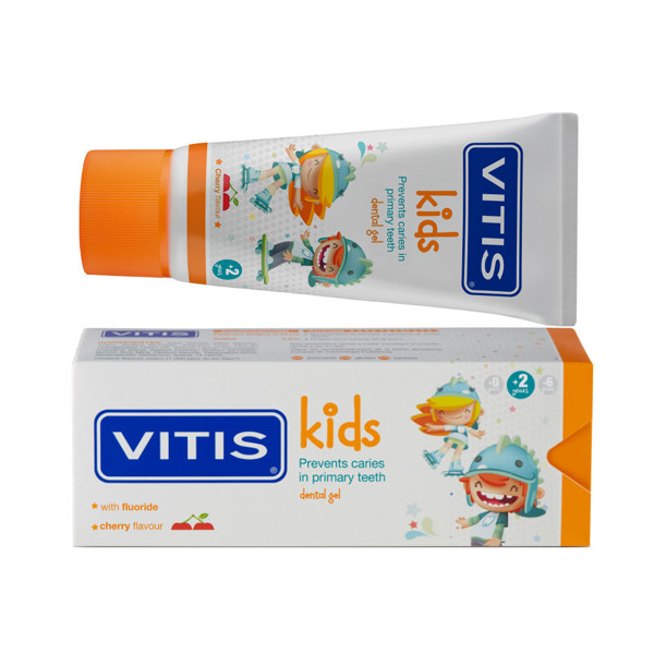 Зубна гель-паста для дітей VITIS KIDS зі смаком вишні