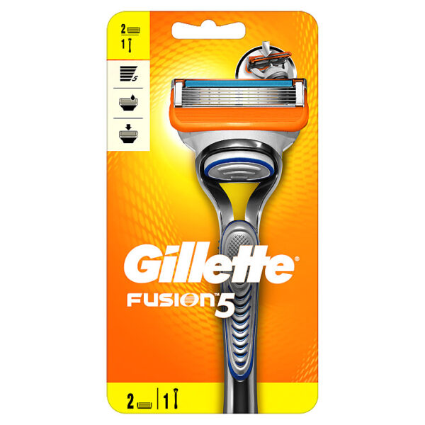Станок для гоління чоловічий Gillette Fusion 5 з  2 зміннми касетами