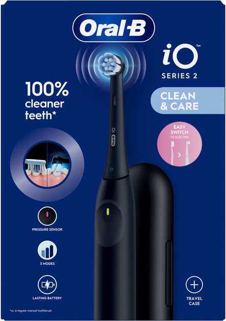 Електрична зубна щітка Braun Oral-B iO Series 2 Black з футляром