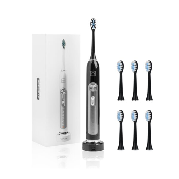 Ультразвукова зубна щітка MEDICA+ PROBRUSH 9.0 black + насадки (6 шт)