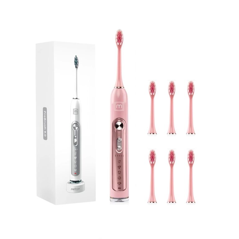 Ультразвуковая зубная щетка MEDICA+ PROBRUSH 9.0 fuchsia + насадки (6 шт)
