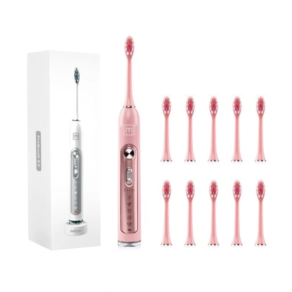 Ультразвукова зубна щітка Medica+ PROBRUSH 9.0 fuchsia + насадки (10 шт)