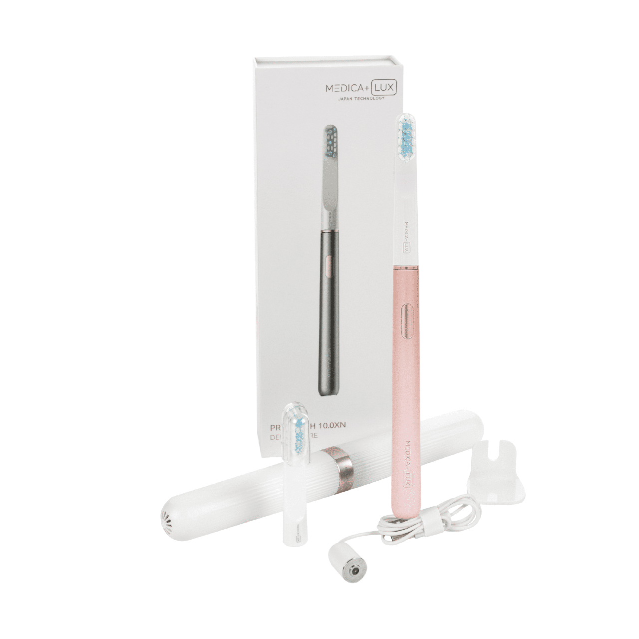 Відбілювальна звукова зубна щітка MEDICA+ Lux 10ХN Aluminum Portable Rose Gold (Japan) Відбілювальна звукова зубна щітка MEDICA+ Lux 10ХN Aluminum Portable Rose Gold (Japan)
