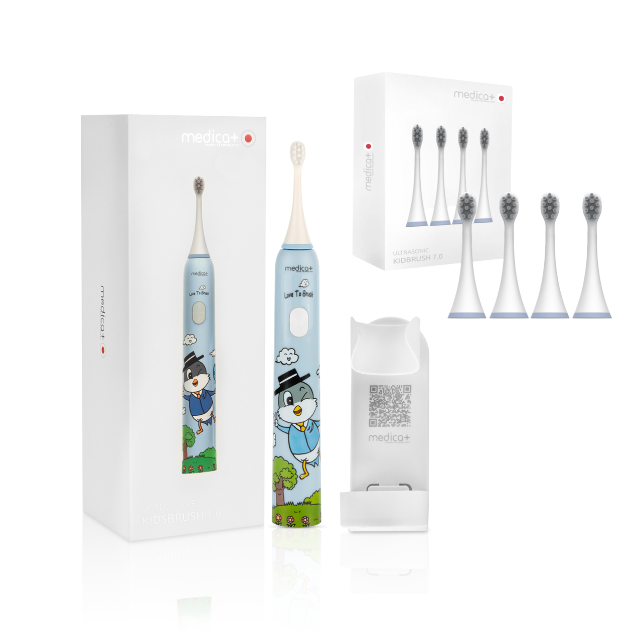 Звукова зубна щітка Medica+ KidsBrush 7.0 Blue + Насадки (4 шт) Звукова зубна щітка Medica+ KidsBrush 7.0 Blue + Насадки (4 шт)