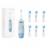 Дитяча зубна щітка MEDICA+ KidsBrush 2.0 Blue + Насадки (6 шт) (Japan)
