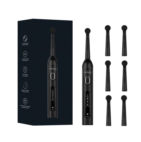 Електрична зубна щітка MEDICA+ ProBrush XO Сarbon (Black) + 6 змінних насадок (Japan)