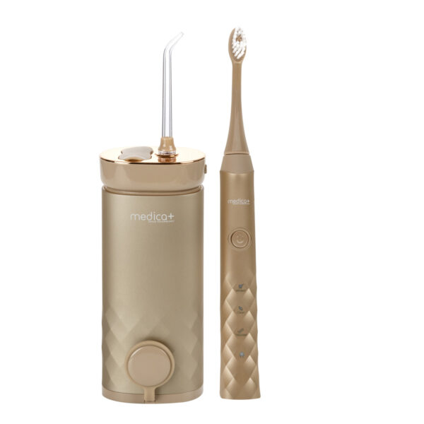 Комплект Звуковая зубная щетка ProBrush 11 (Gold) и Портативный ирригатор Lux Prowater 10