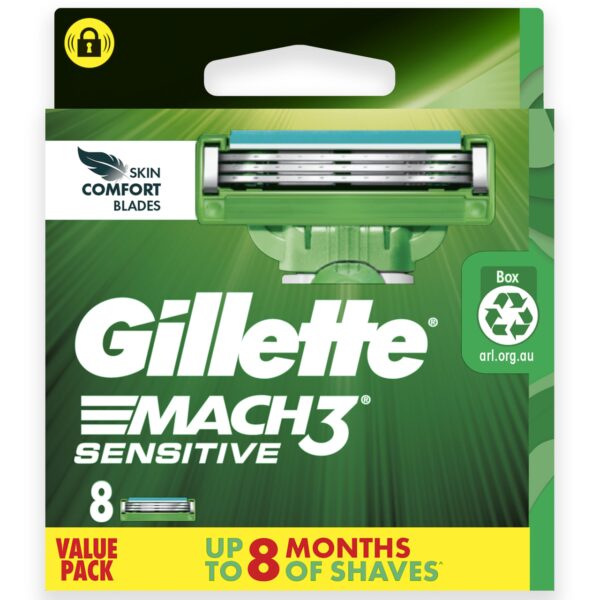 Сменные картриджи для бритья Gillette Mach3 Sensitive 8 шт