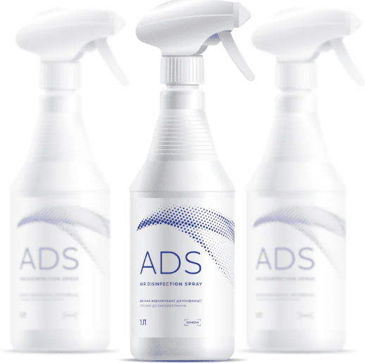 Аерозольний розчин для швидкої дезінфекції ADS 1 літр