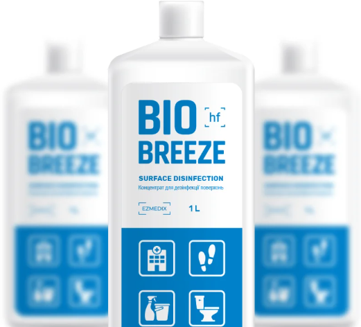Концентрат для дезінфекції та знезараження (для поверхонь) BIO BREEZE-HF 1 літр