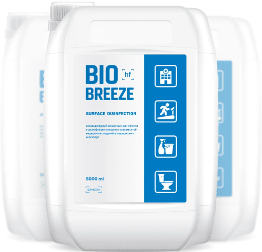 Концентрат для дезінфекції та знезараження (для поверхонь) BIO BREEZE-HF 5 літрів