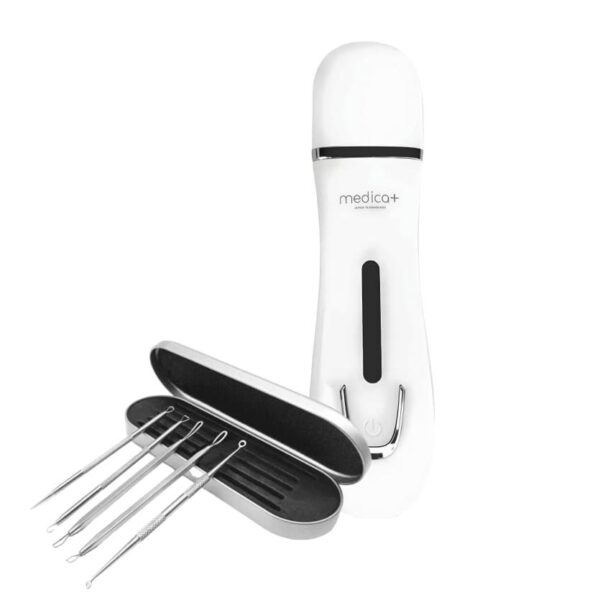 Набір Ультразвуковий скрабер для обличчя MEDICA+ Vibroskin 5.0 + інструменти для чищення обличчя (Japan)