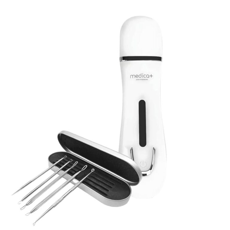 Набір Ультразвуковий скрабер для обличчя MEDICA+ Vibroskin 5.0 + інструменти для чищення обличчя (Japan)