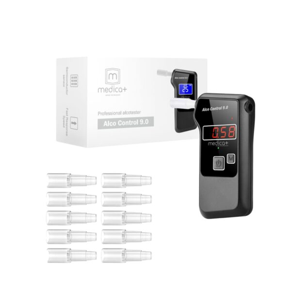 Алкотестер електрохімічний MEDICA+ Alco Control 9.0 PRO + Комплект мундштуків 100шт. (Japan)