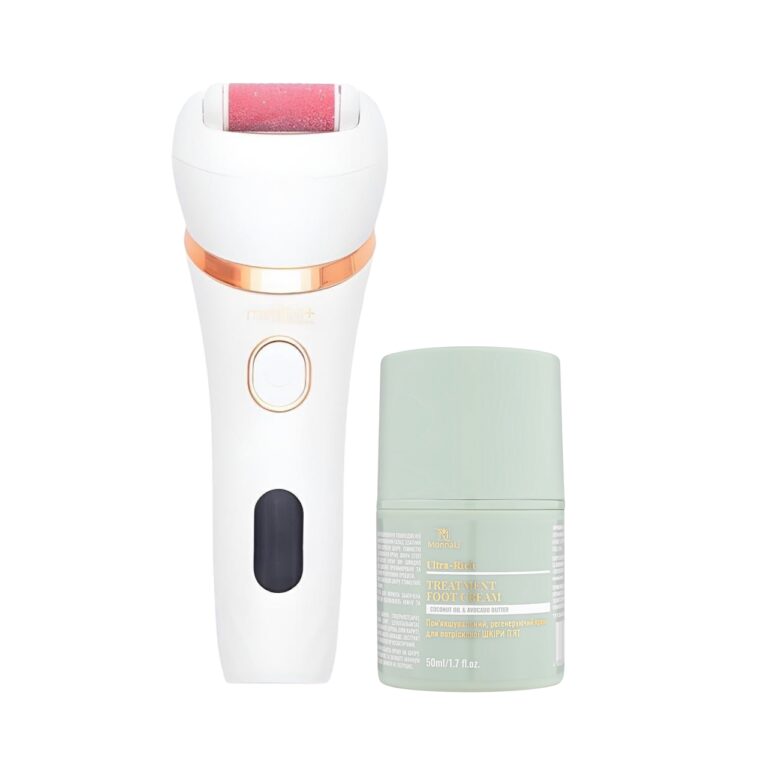 Набір Електрична роликова пилка-пемза 4в1 MEDICA+ BodyControl 4v1 +  Інтенсивний крем для п'ят від тріщин та сухості (Japan)