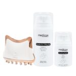 Набір Мікрострумовий ліфтинг Skin Lifting 5.0 + Струмопровідний гель Conductive Lifting Gel + Заспокійлива маска MEDICA+ (Japan)