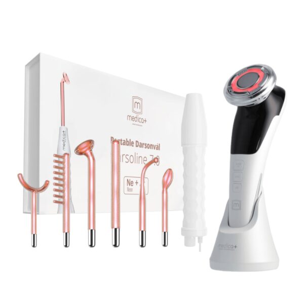 Набір Портативний дарсонваль MEDICA+ Darsoline 7.0 + Мікрострумовий RF Lifting Масажер для обличчя Skin Lifting 7.0 White (Japan)