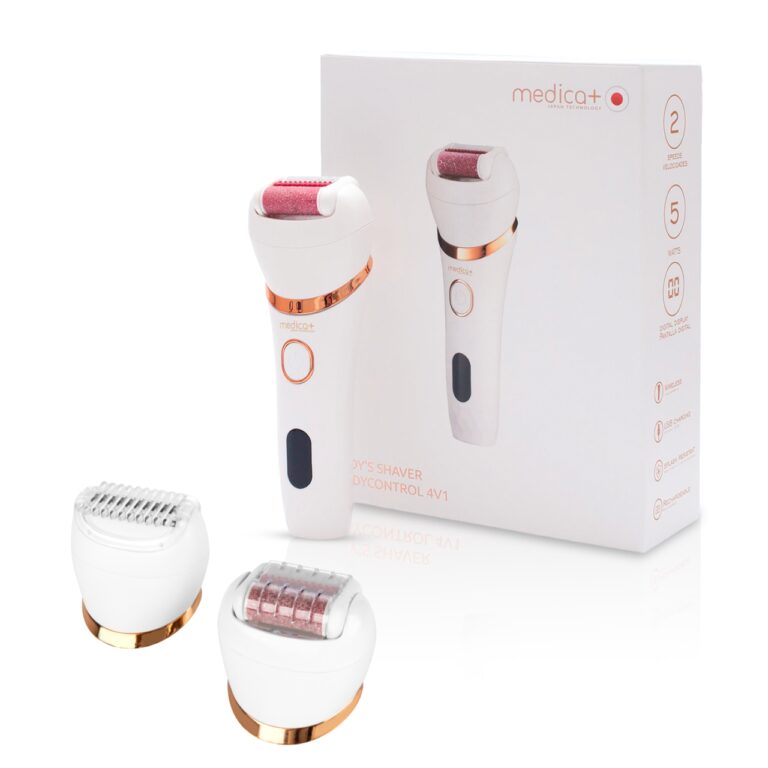 Електрична роликова пилка-пемза 4в1 MEDICA+ BodyControl 4v1 + Насадки (2 шт) (Japan)