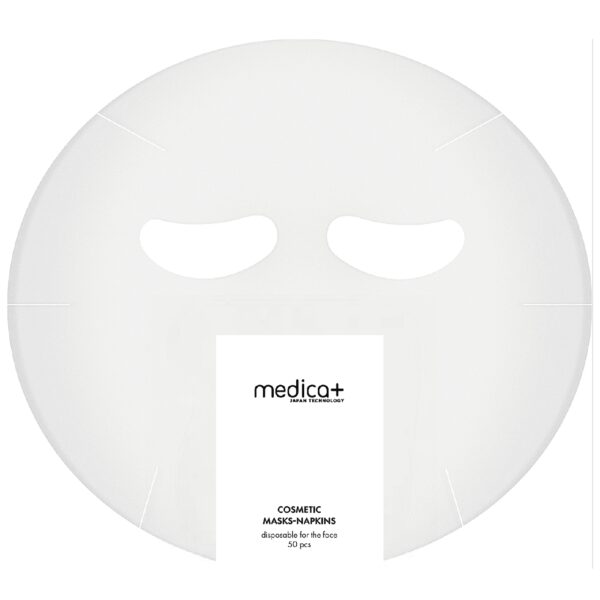 Маски-серветки косметологічні MEDICA+ 50 шт (поліетиленові)