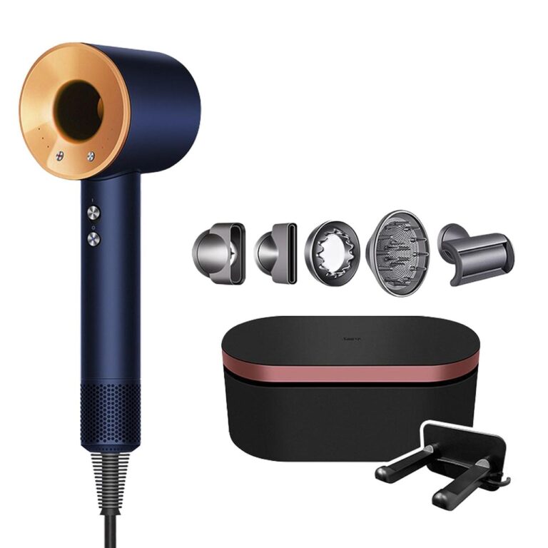 Професійний фен для волосся Hair Pro з 5 насадками і кейсом Blue