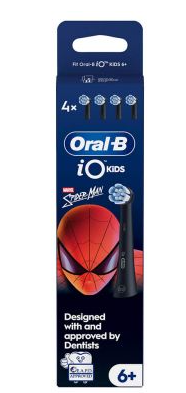 Насадки для електричної зубної щітки Braun Oral-B iO Kids Spider-Man Black 2 шт