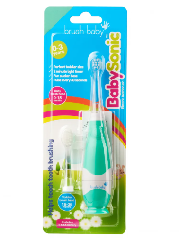 Электрическая зубная щетка BabySonic Teal от 0 до 3 лет