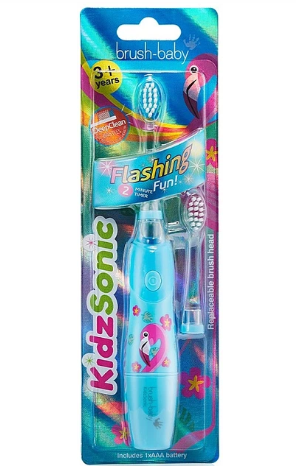 Електрична зубна щітка brush-baby Flashing Fun Blue 3+ років