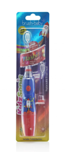 Электрическая зубная щетка brush-baby Flashing Fun Dark Blue 3+ лет