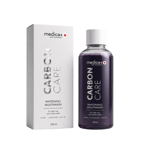 Отбеливающий ополаскиватель для ротовой полости MEDICA+ Carbon Care